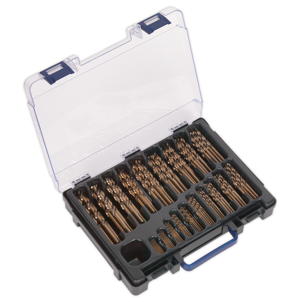 170pc HSS Cobalt Fully Ground Drill Bit Assortment Ø1-10mm