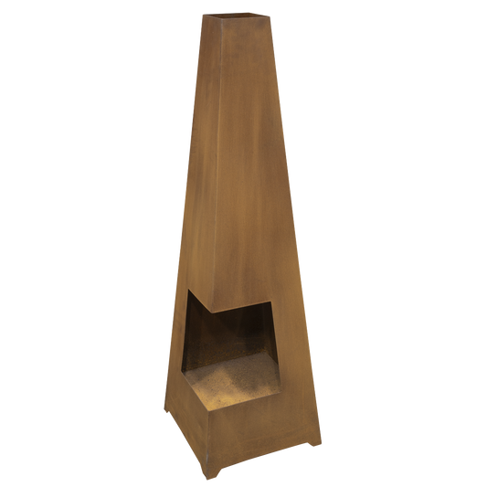 Dellonda Chiminea for Outdoor Use - Corten Steel