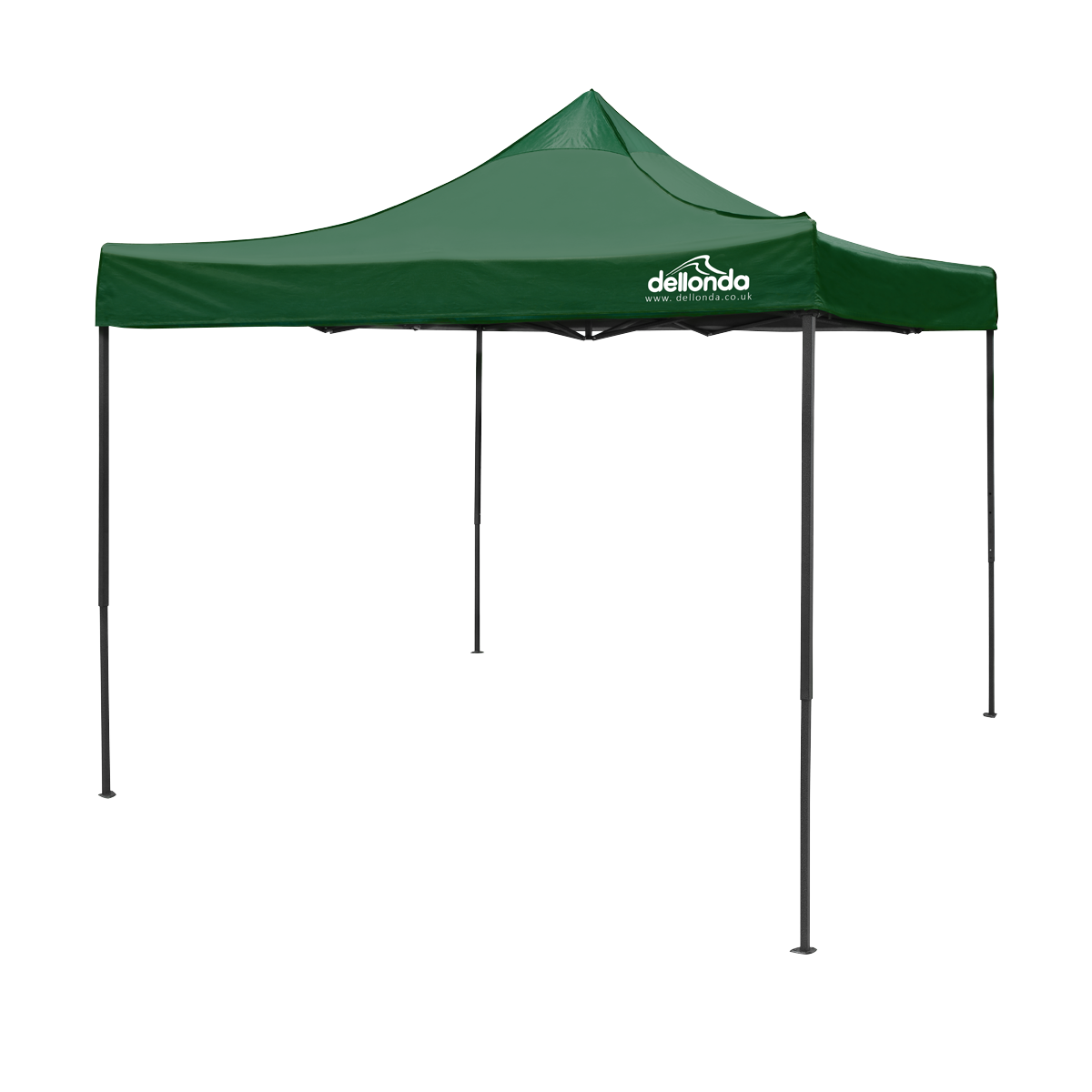 Dellonda Premium 3 x 3m Pop-Up Gazebo - Dark Green