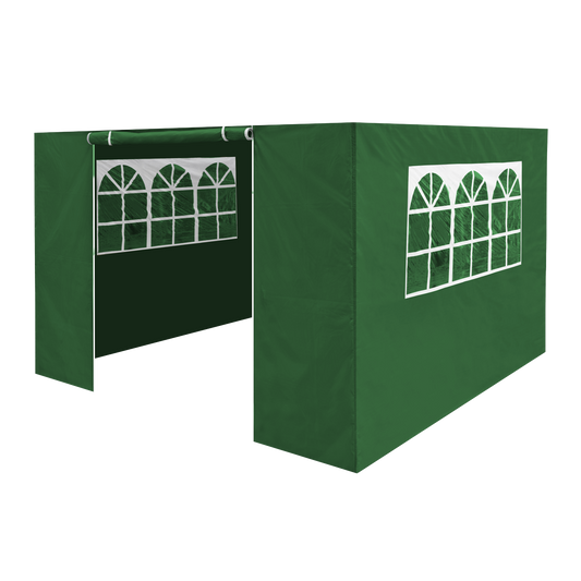 Dellonda Premium Fabric Side Panels - Dark Green