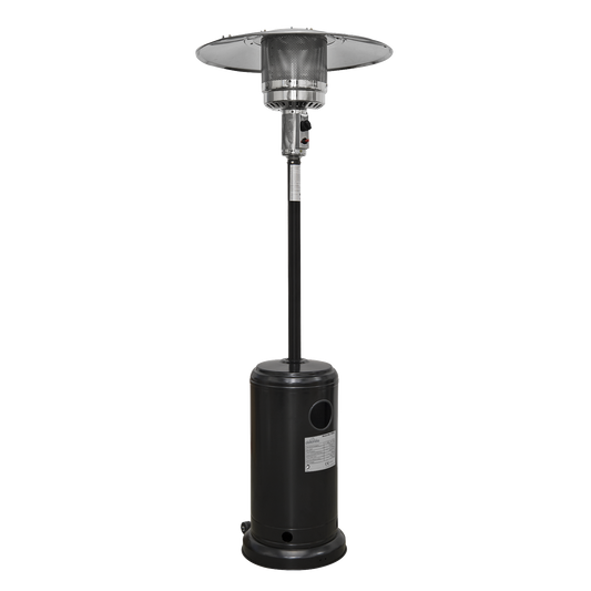 Dellonda 13kW Outdoor Garden Gas Patio Heater for Commercial & Domestic Use - Black