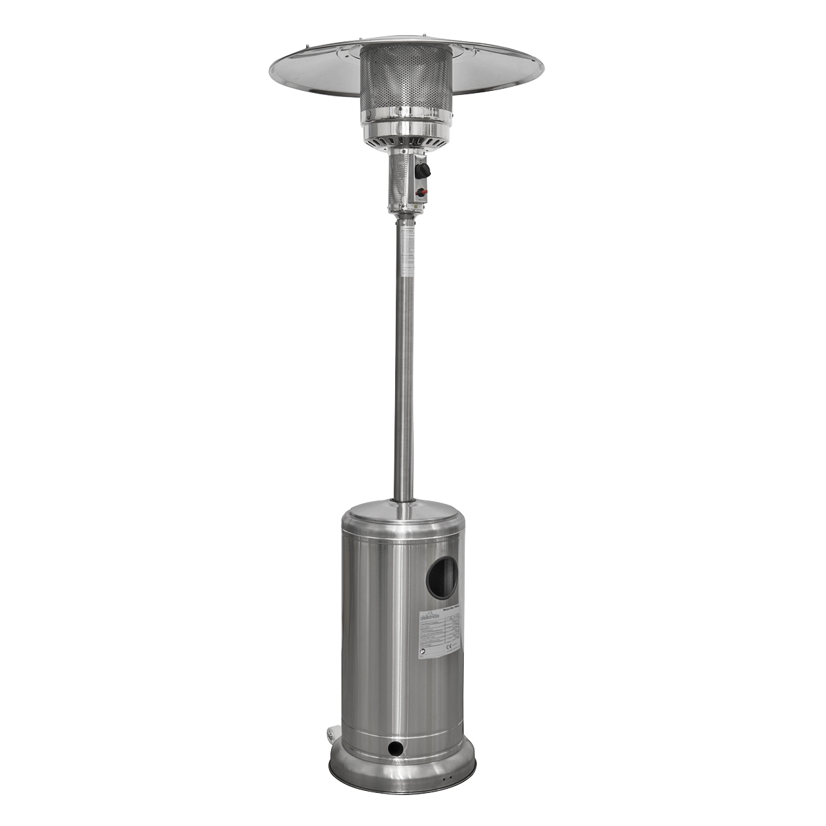 Dellonda 13kW Outdoor Gas Patio Heater - Stainless Steel