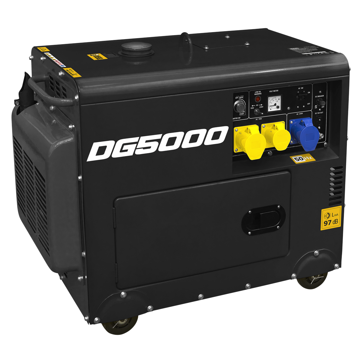 5000W 110/230V Diesel Generator - 4-Stroke Engine