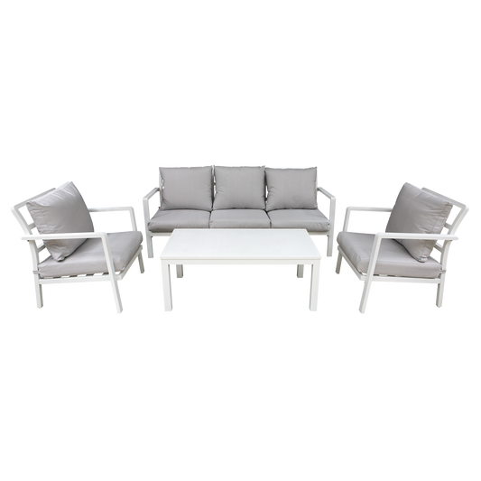 Dellonda Kyoto 4pc Aluminium Outdoor Sofa Set