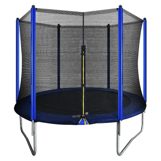 Dellonda 8ft Heavy-Duty Outdoor Trampoline with Safety Enclosure Net