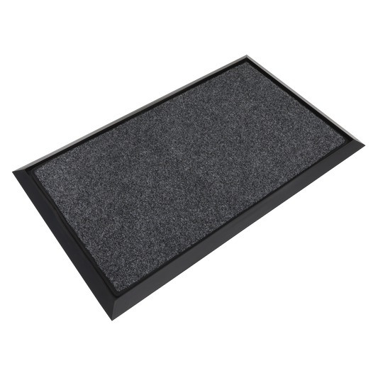 450 x 750mm Rubber Disinfection Mat With Removable Polyester Carpet