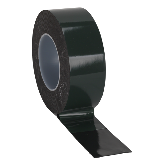 50mm x 10m Double-Sided Adhesive Foam Tape - Green Backing