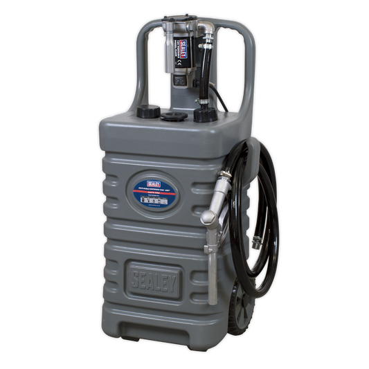 55L Mobile Dispensing Tank with Diesel Pump - Grey