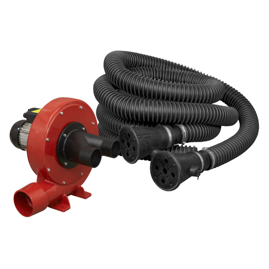 370W Exhaust Fume Extraction System Twin Duct