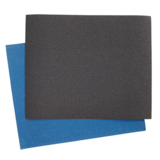 230 x 280mm Emery Sheet Blue Twill 120Grit - Pack of 25