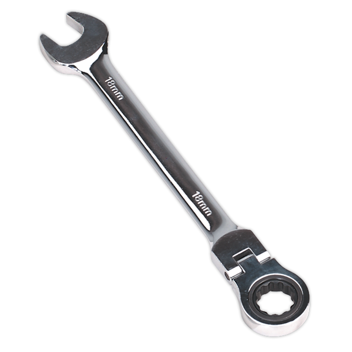 18mm Flexi-Head Ratchet Combination Spanner