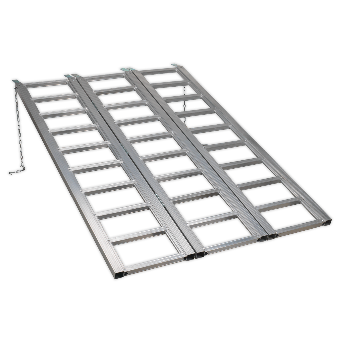 680kg Capacity Wide Tri-Folding Motorcycle/Trike/ATV & Mini Tractor Aluminium Loading Ramp