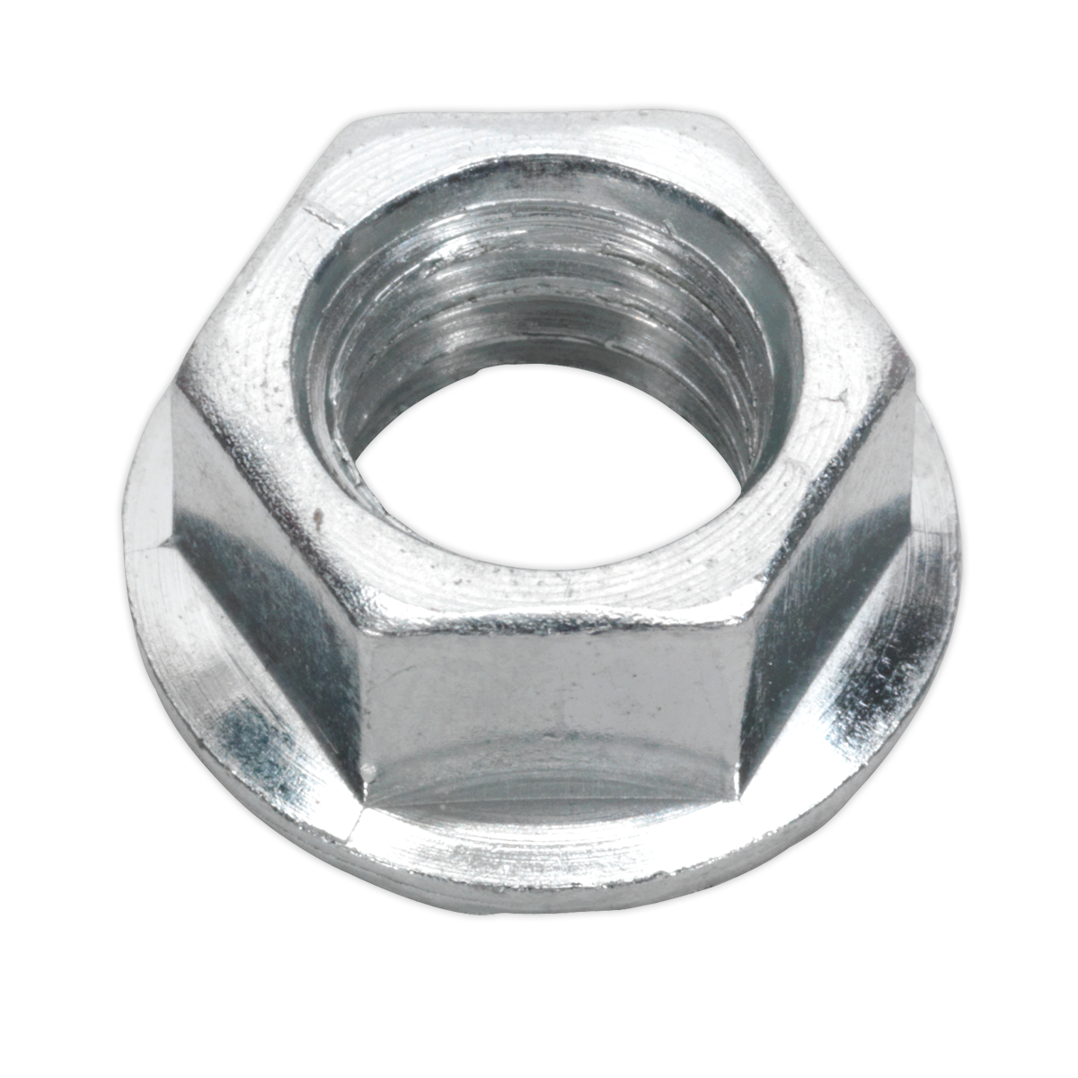 Zinc Plated Serrated Flange Nut DIN 6923 - M10 - Pack of 100