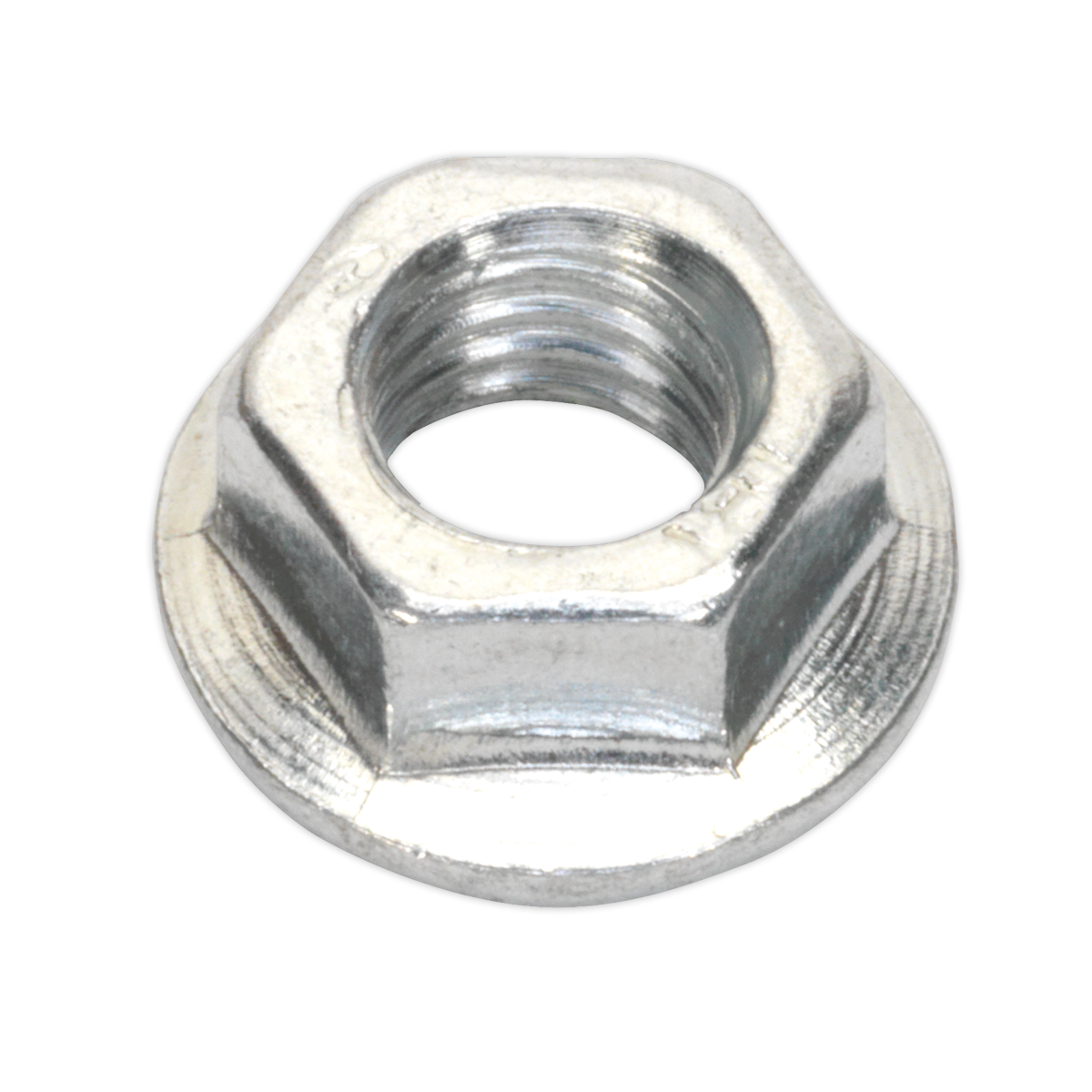 Zinc Plated Serrated Flange Nut DIN 6923 - M5 - Pack of 100