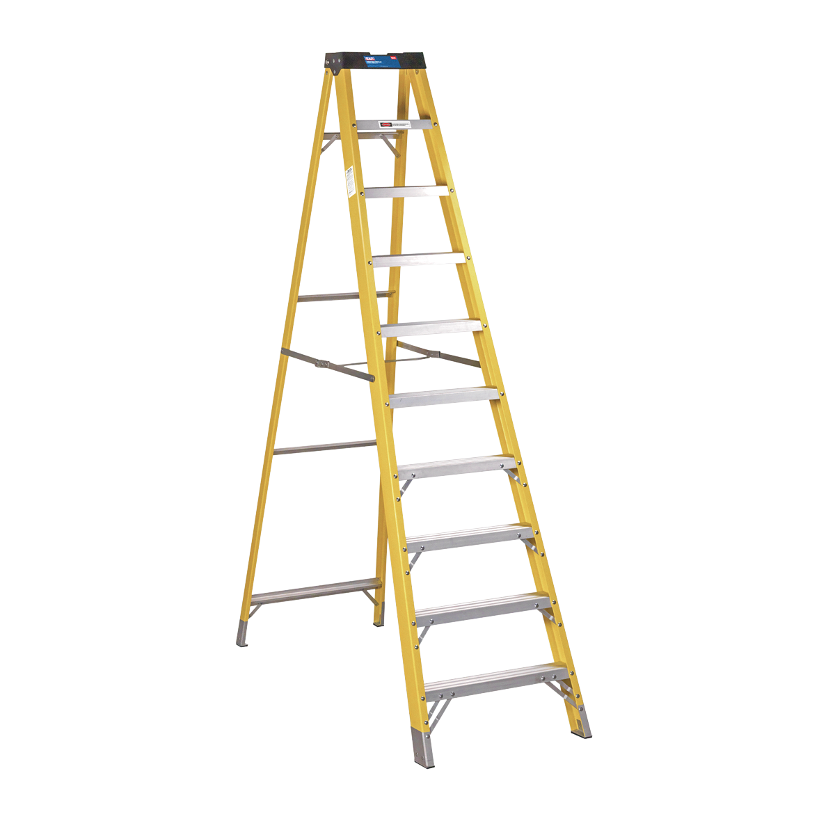 9-Tread Trade Fibreglass Step Ladder EN 131