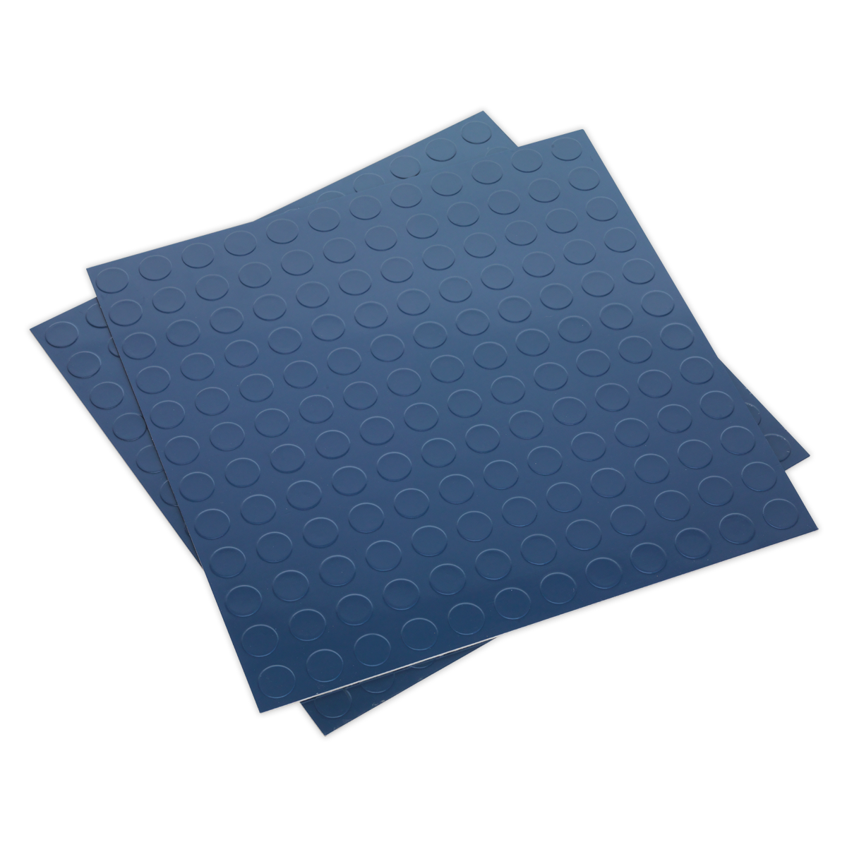 457.2 x 457.2mm Vinyl Floor Tile with Peel & Stick Backing - Blue Coin Finish - Pack of 16