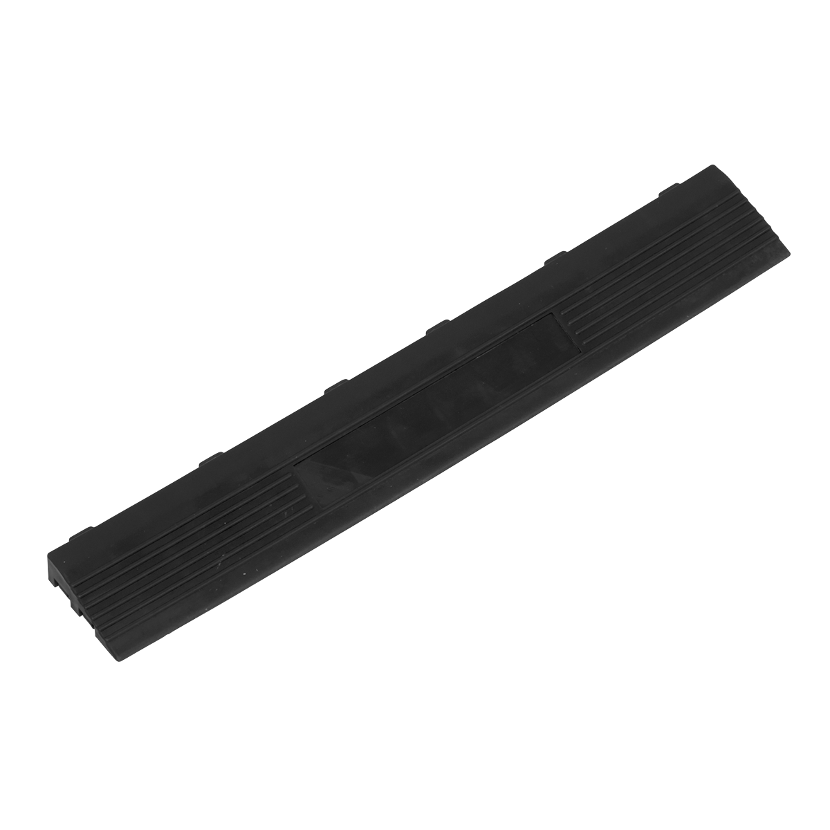 400 x 60mm Black Female Polypropylene Floor Tile Edge - Pack of 6