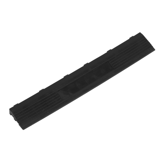 400 x 60mm Black Female Polypropylene Floor Tile Edge - Pack of 6