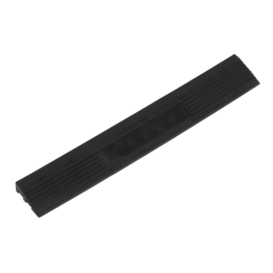 400 x 60mm Black Male Polypropylene Floor Tile Edge - Pack of 6