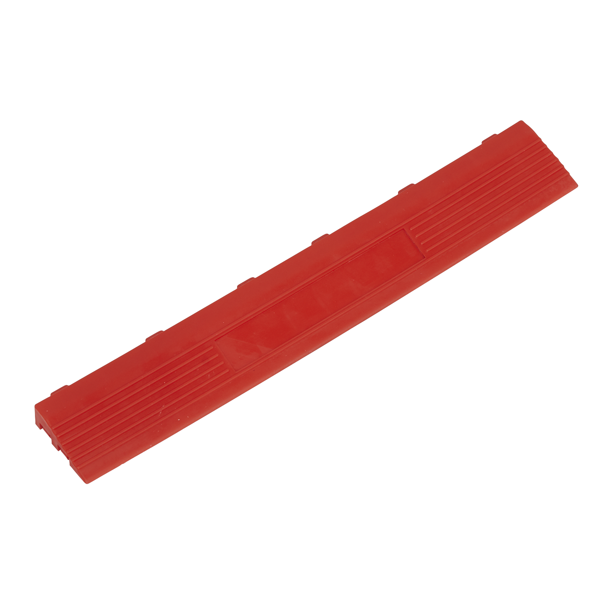 400 x 60mm Red Female Polypropylene Floor Tile Edge - Pack of 6