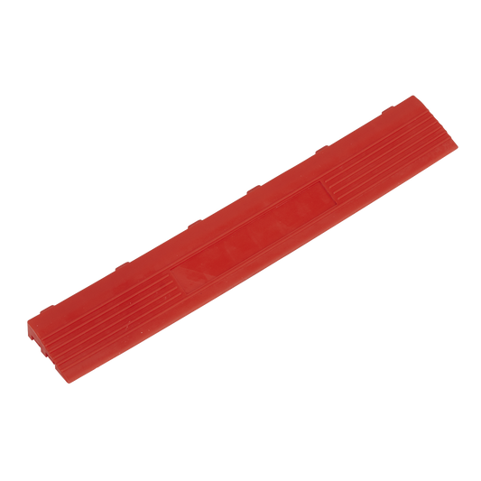 400 x 60mm Red Female Polypropylene Floor Tile Edge - Pack of 6