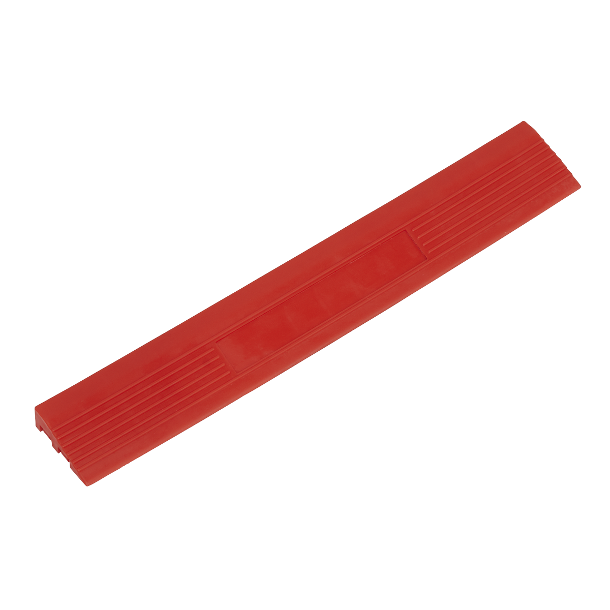 400 x 60mm Red Male Polypropylene Floor Tile Edge - Pack of 6