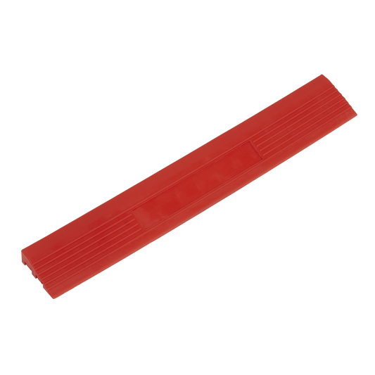 400 x 60mm Red Male Polypropylene Floor Tile Edge - Pack of 6