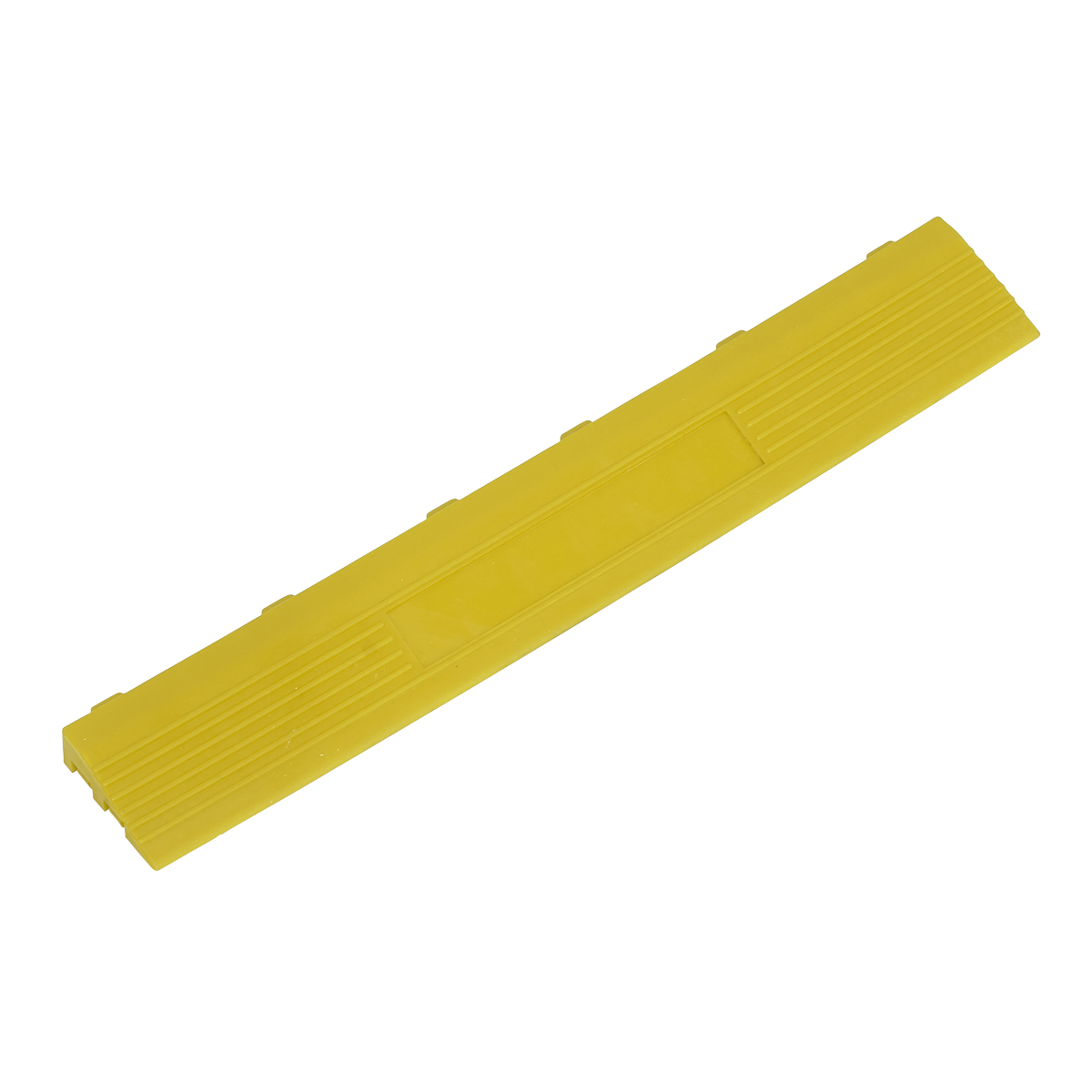 400 x 60mm Yellow Female Polypropylene Floor Tile Edge - Pack of 6