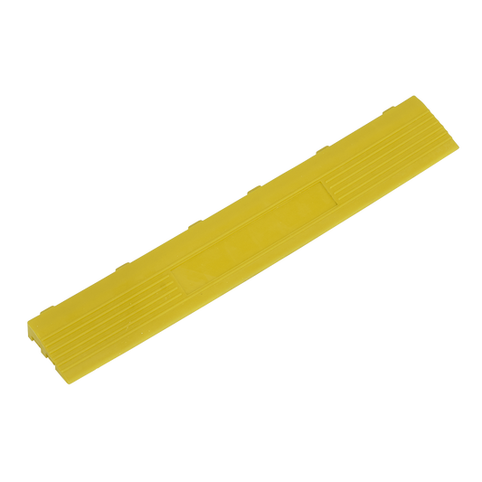 400 x 60mm Yellow Female Polypropylene Floor Tile Edge - Pack of 6