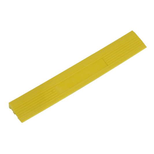 400 x 60mm Yellow Male Polypropylene Floor Tile Edge - Pack of 6