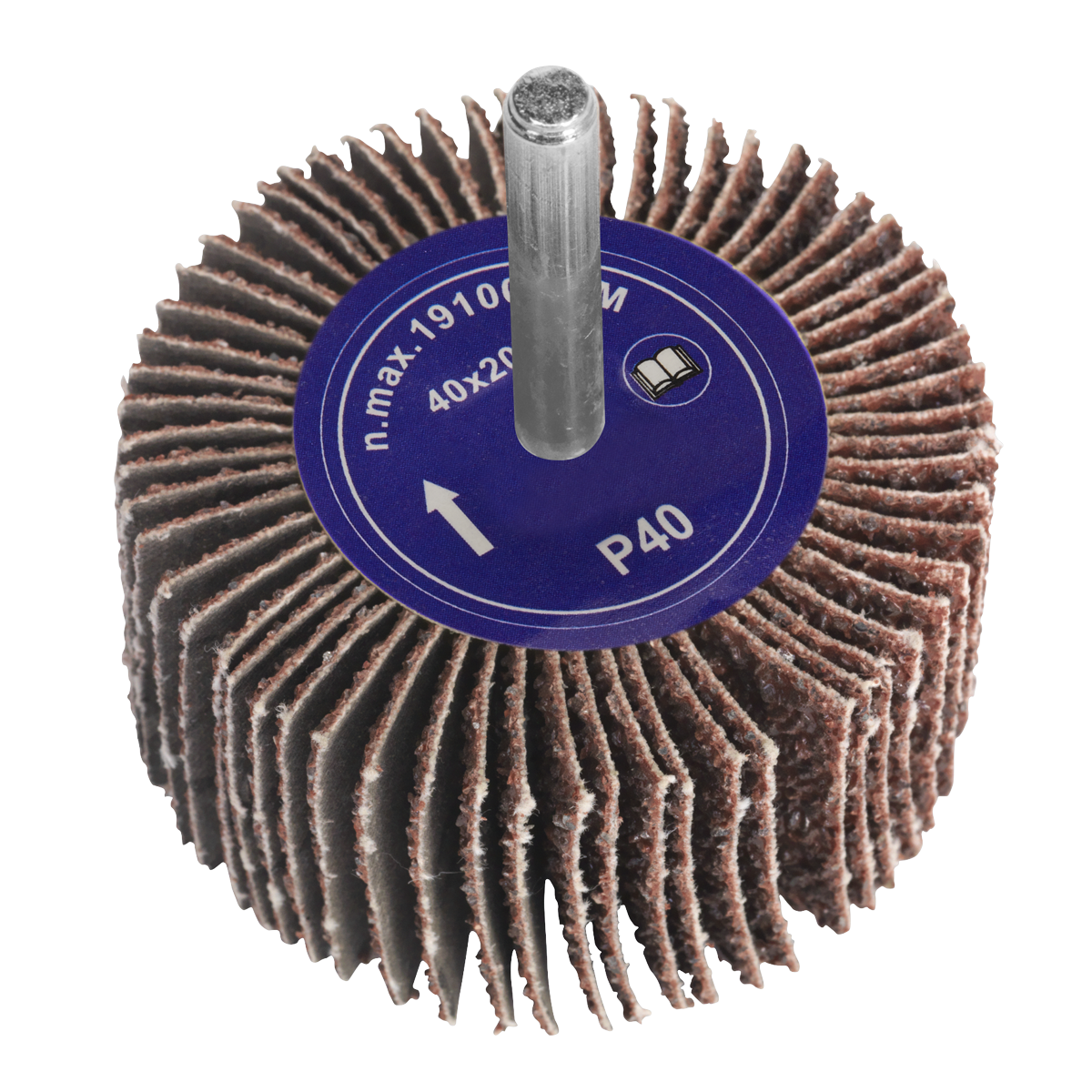 Ø40 x 20mm Flap Wheel 6mm Shaft 40Grit