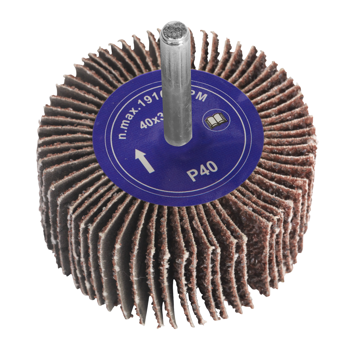 Ø40 x 30mm Flap Wheel 6mm Shaft 40Grit