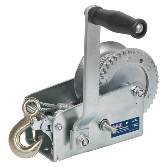 900kg Capacity Geared Hand Winch with Cable