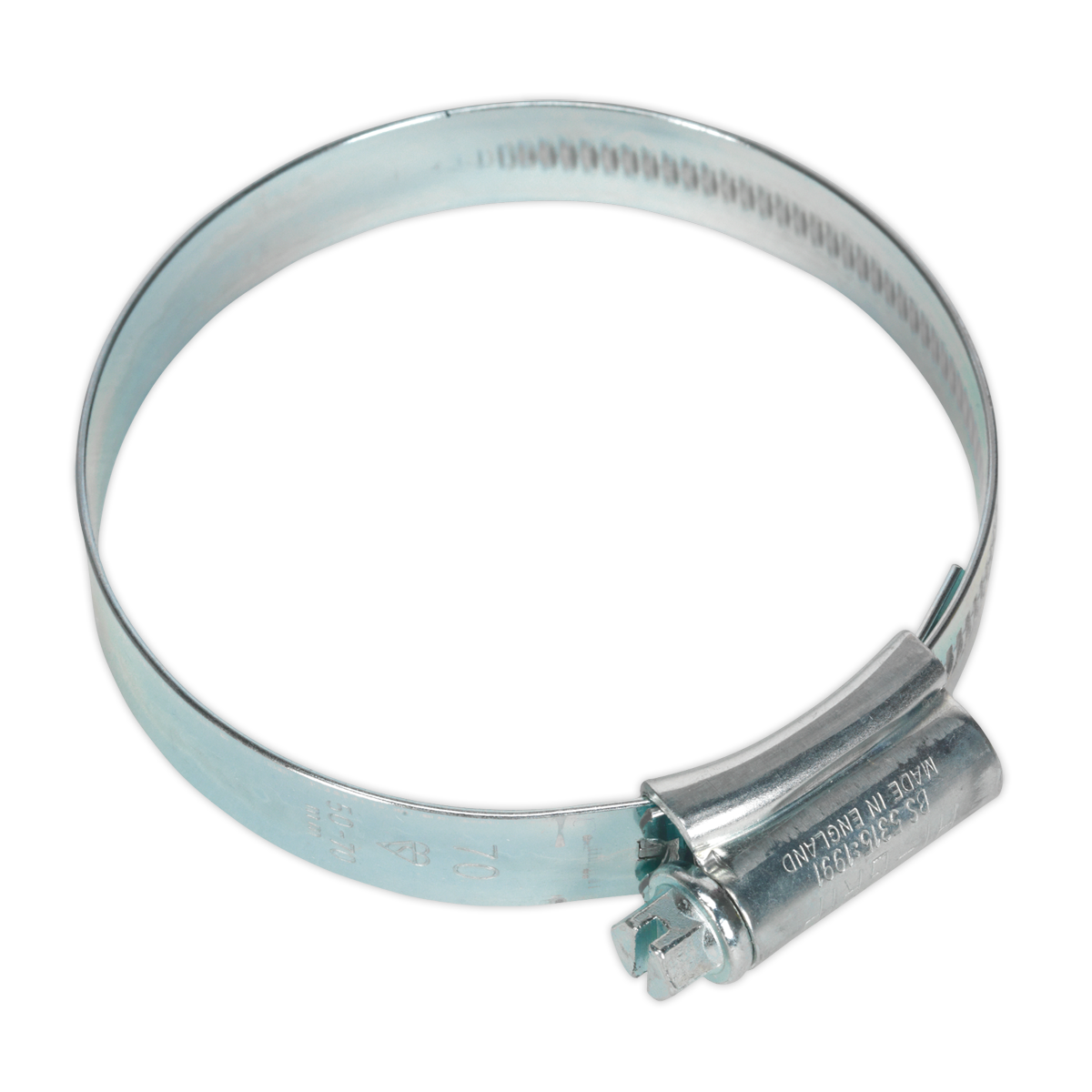 Ø50-70mm Zinc Plated HI-GRIP® Hose Clip - Pack of 10