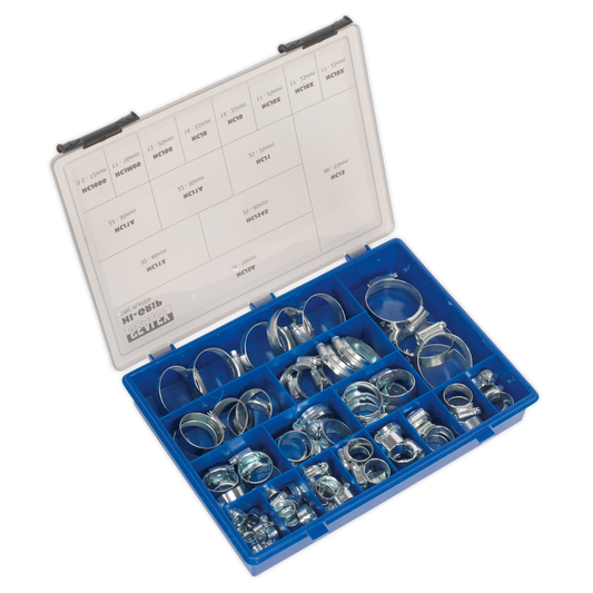 81pc HI-GRIP® Hose Clip Assortment - DIN3017 Ø9.5-55mm