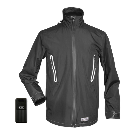 5V Heated Rain Jacket - Small with Power Bank