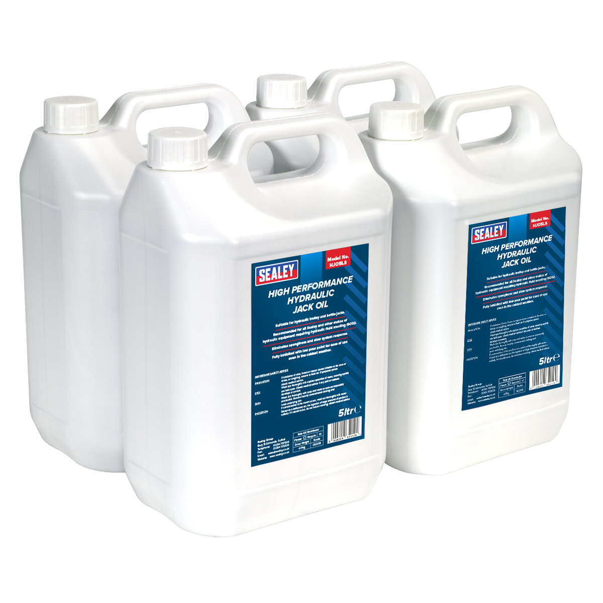 5L Hydraulic Jack Oil - Pack of 4