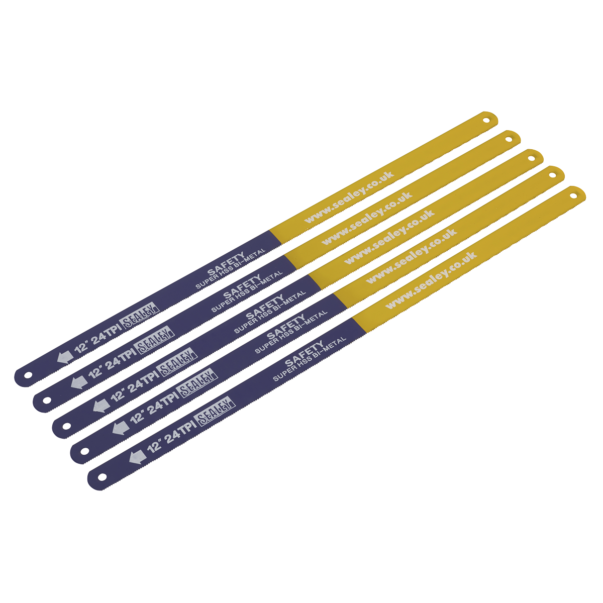 24tpi Bi-Metal Hacksaw Blade HSS - Pack of 5