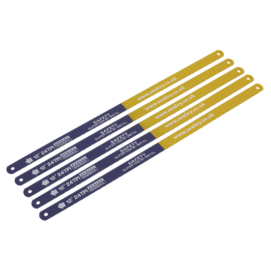 24tpi Bi-Metal Hacksaw Blade HSS - Pack of 5