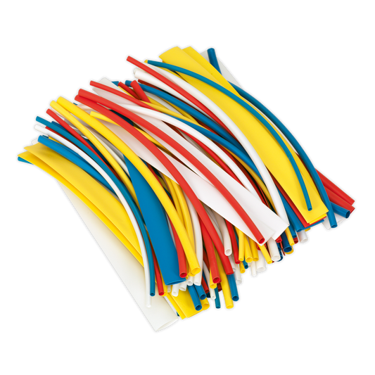 100pc 200mm Heat Shrink Tubing - Mixed Colours