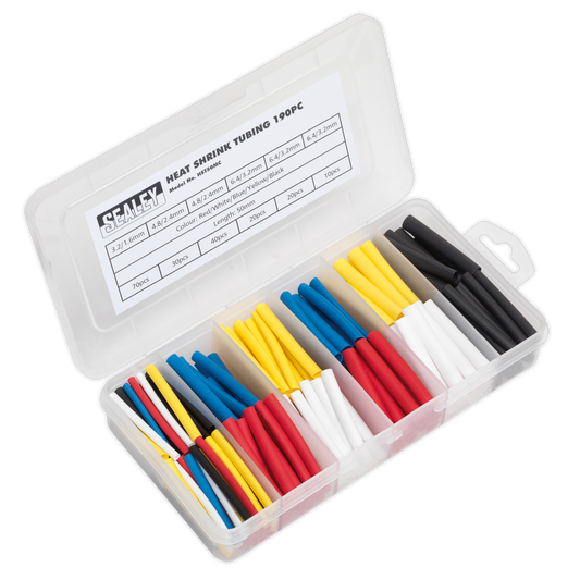 190pc 50mm Heat Shrink Tubing Assortment - Mixed Colours