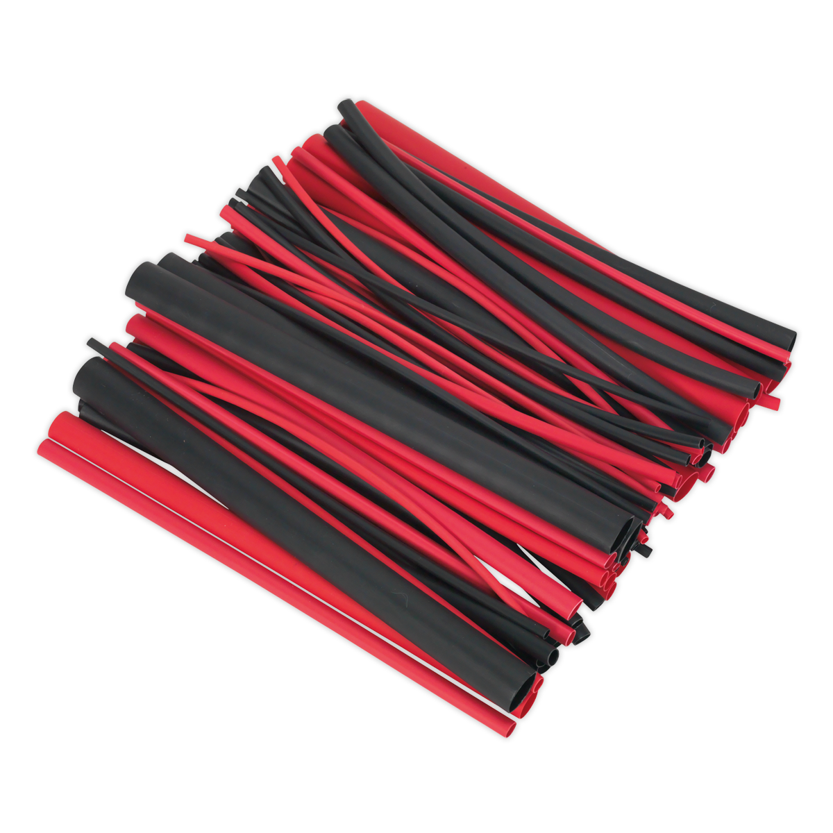 72pc 200mm Heat Shrink Dual Wall Adhesive Lined Tubing - Black & Red