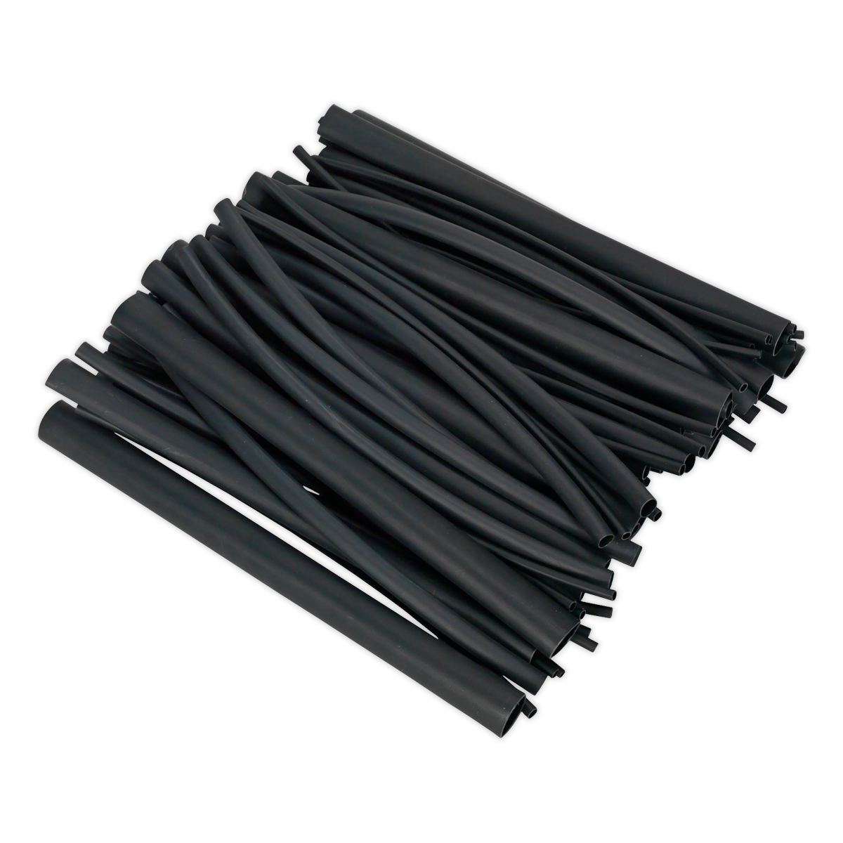 72pc 200mm Heat Shrink Dual Wall Adhesive Lined Tubing - Black