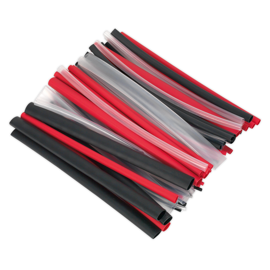 72pc 200mm Heat Shrink Dual Wall Adhesive Lined Tubing - Mixed Colour