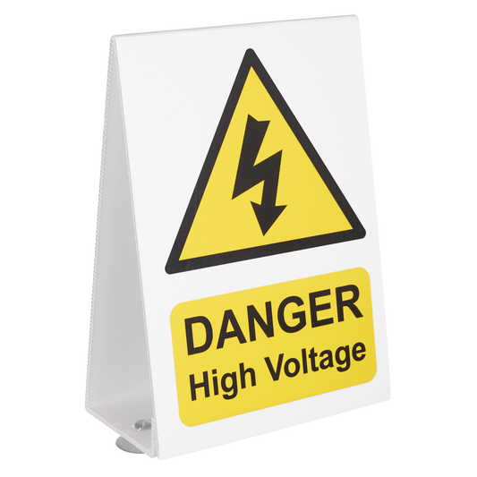 High Voltage Vehicle Warning Sign