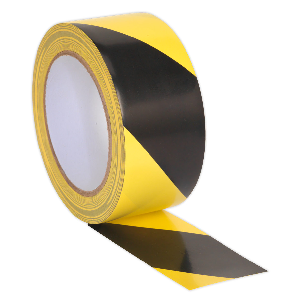 50mm x 33m Black/Yellow Hazard Warning Tape