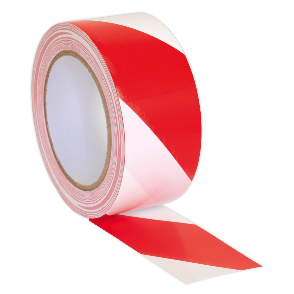 50mm x 33m Red/White Hazard Warning Tape