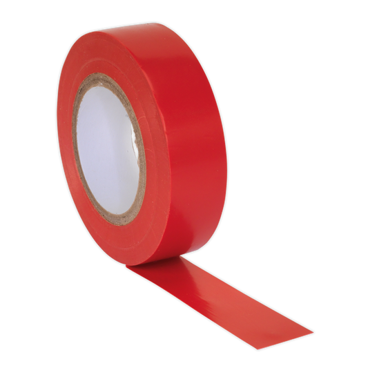 19mm x 20m Red PVC Insulating Tape - Pack of 10