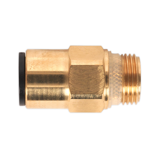 12mm Pipe to 3/8"BSP Brass SuperThread Straight Adaptor - Pack of 2