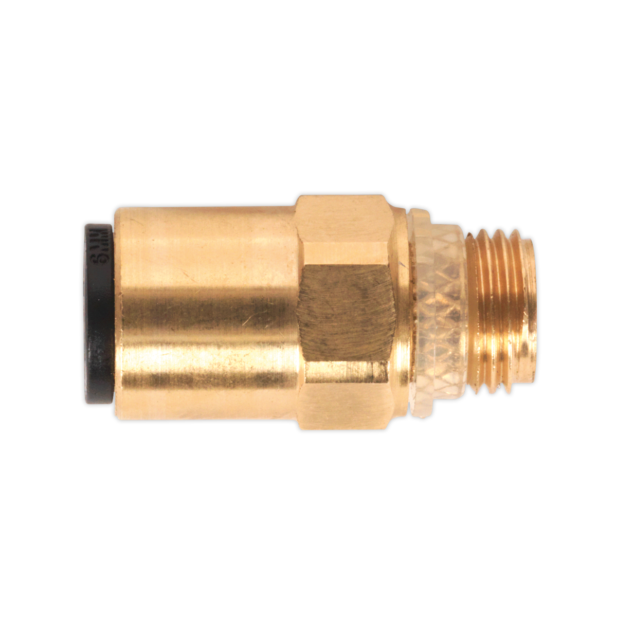 6mm Pipe to 1/8"BSP Brass SuperThread Straight Adaptor - Pack of 2